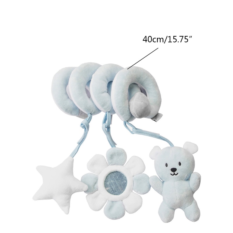 Mary Spiral Plush Untuk Boneka Stroller Bar Rattle Toy Mainan Bayi Handbell Bina Karya Boks