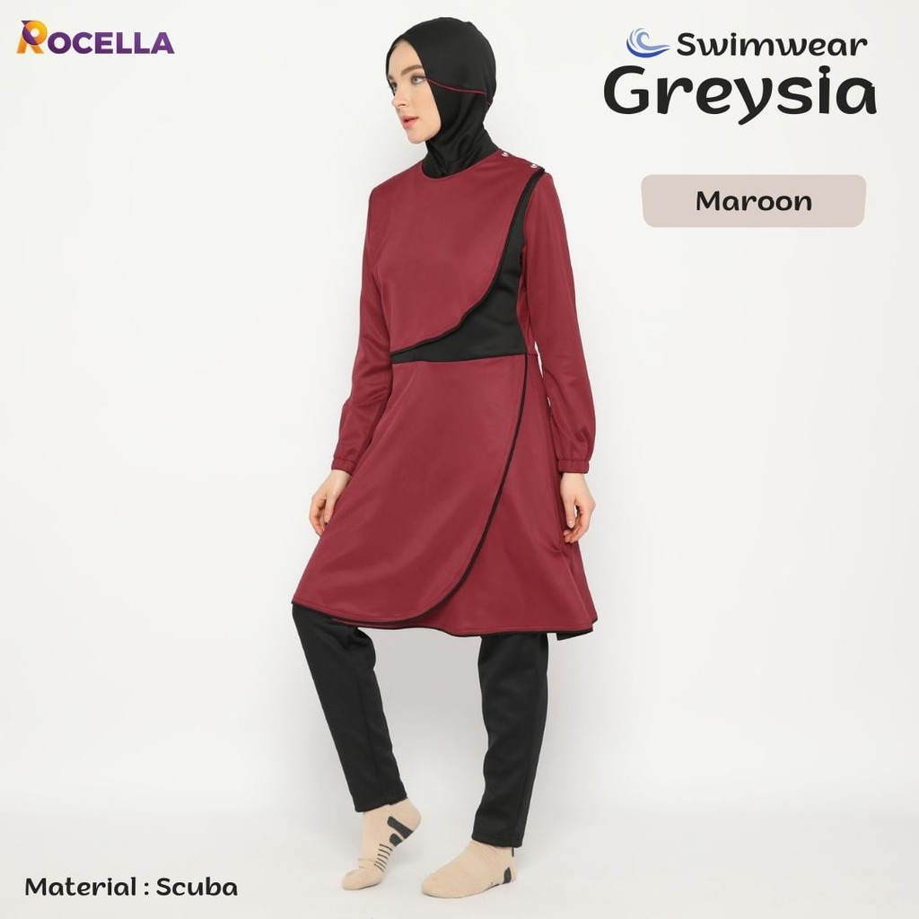 (TERBARU) Baju Renang Muslimah - Swimwear Muslimah - Pakaian Renang Muslimah - Swimwear Marina Greysia