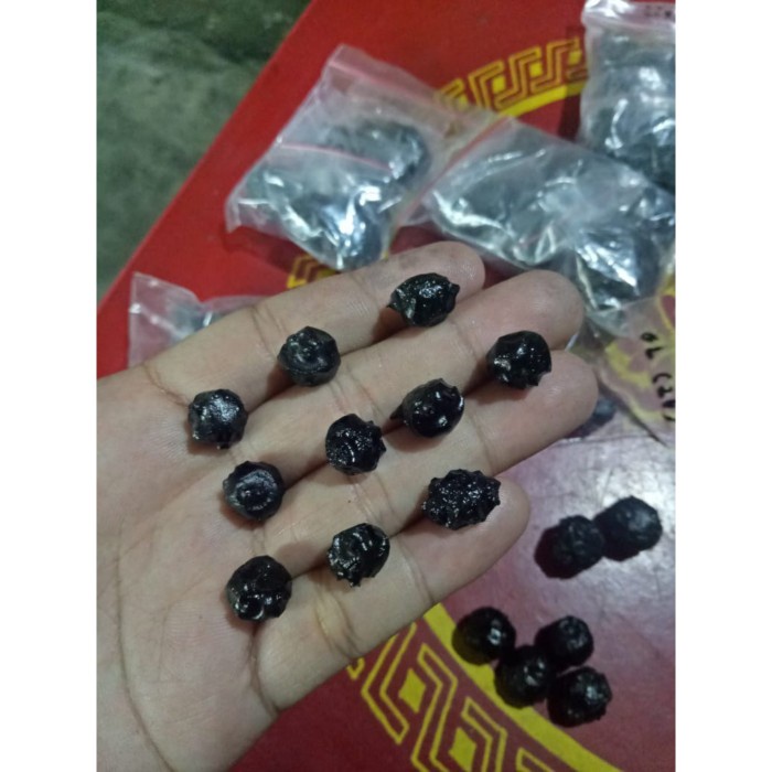 Eren | Batu Satam Asli Belitung (Billitonite) Diameter 1,3 cm - 1 cm READY STOK