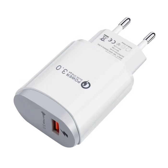 Charger Fast Charging Quick Charge 3.0 Adaptor Charger QC3.0 QC398 - Hitam