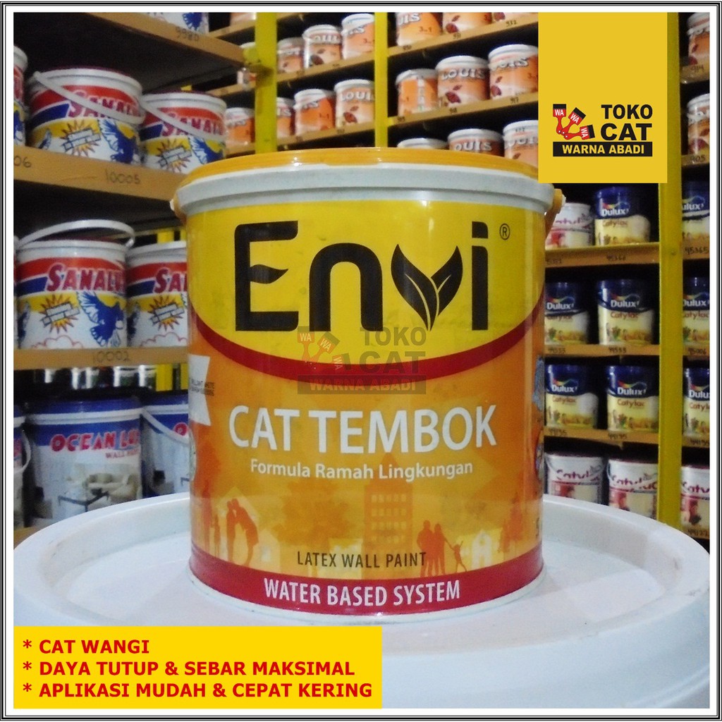  CAT  TEMBOK  ENVI 5 KG CAT  WANGI Shopee Indonesia 