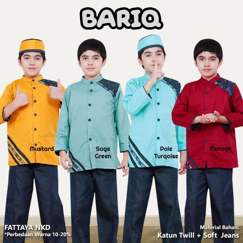 setelan Koko anak lengan panjang BARIQ by fattaya