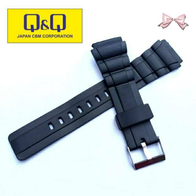 Tali Jam Tangan Q&Q DATABANK SUPERIOR MMW-3 MMW3P MMW3P101Y HITAM.