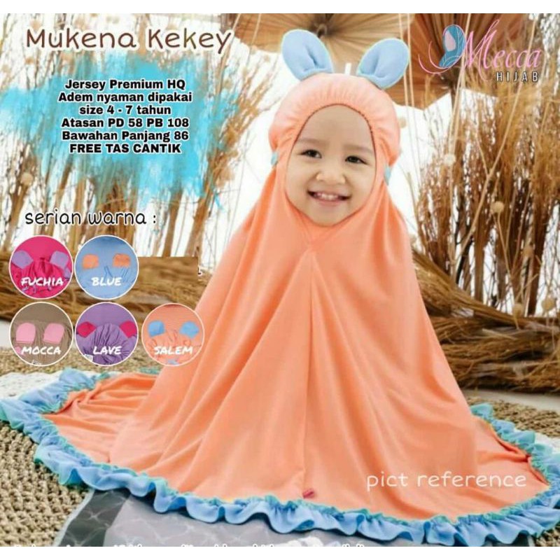 Mukena Kelinci/ mukena Anak / mukena kids / mukena kekeyi