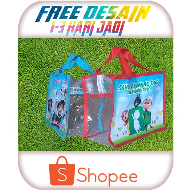 

Tas Souvenir Ulang tahun anak full mika free desain + foto