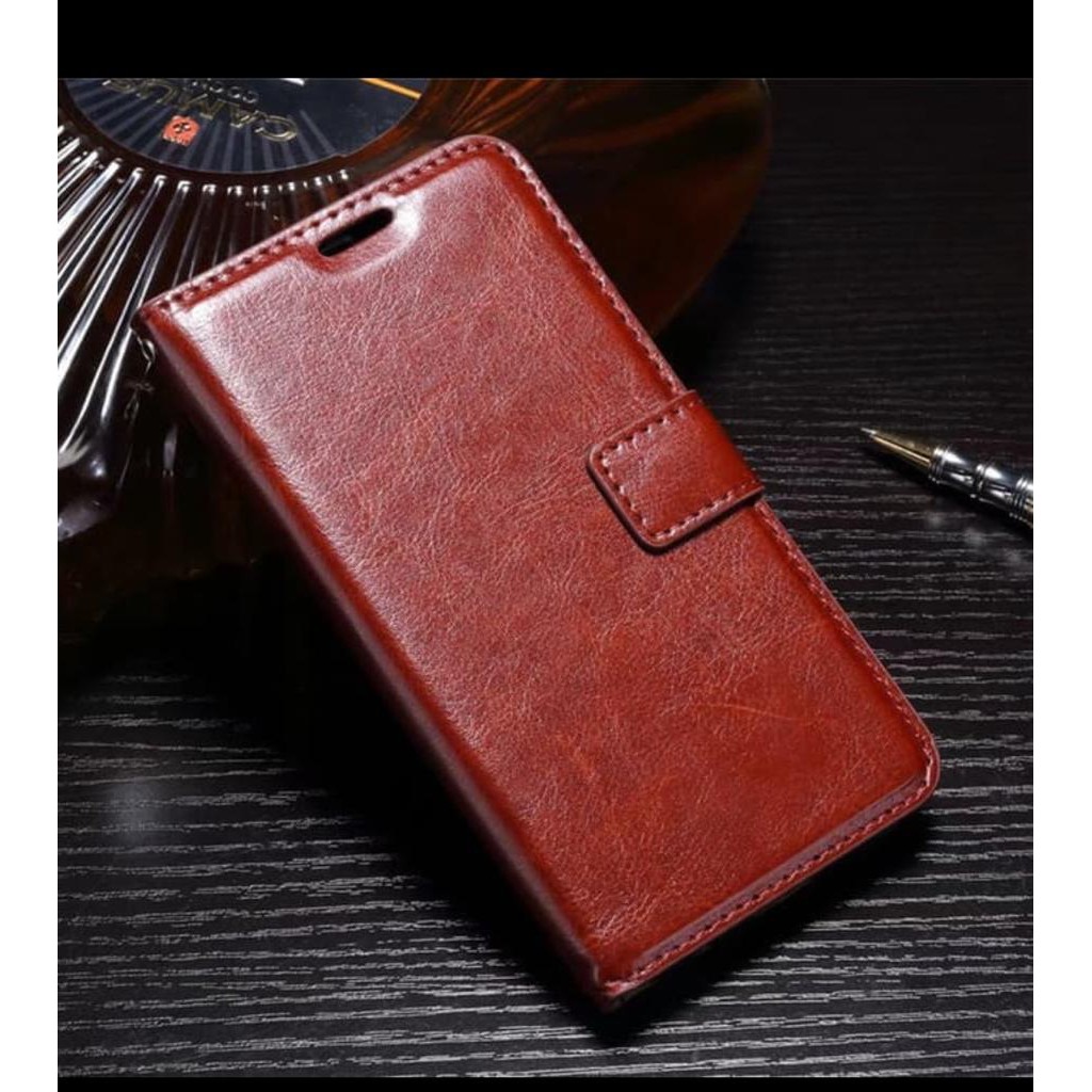 Sarung Kulit / Dompet Kulit / Flipcover /Casing / Leather Case Samsung S8+ / A9 2018 / A750 /A7 2018