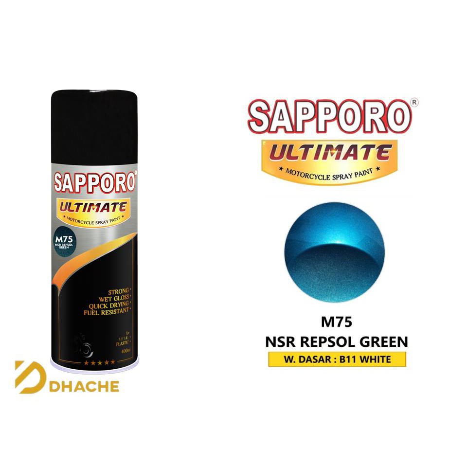 Cat Semprot Sapporo Ultimate M75 NSR Repsol Green / Pilox / Pylox / Pilok