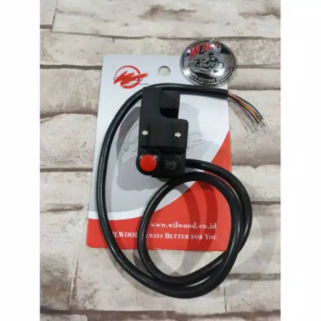 Holder Saklar Kiri Variasi Minimalis Hitam