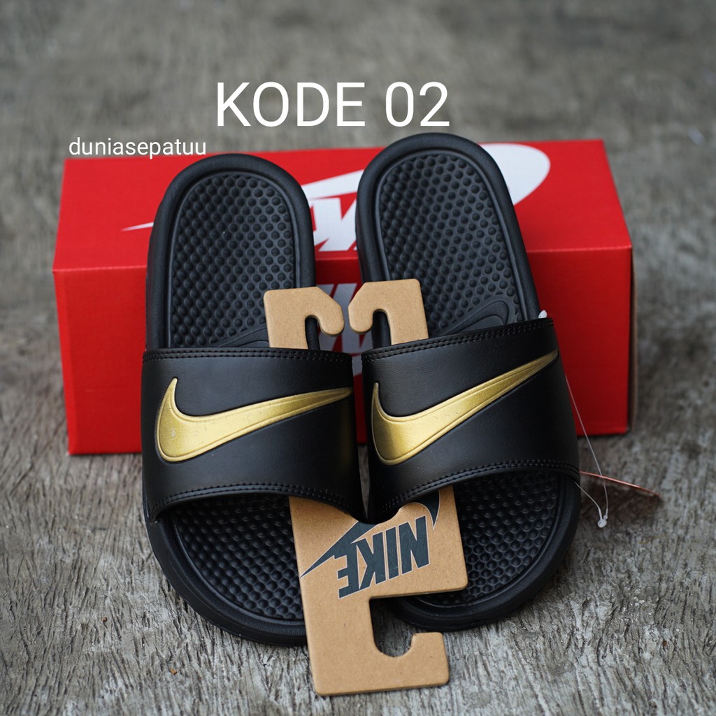 SANDAL Pria Nike Benassi Sendal Slop Grade ORI-3