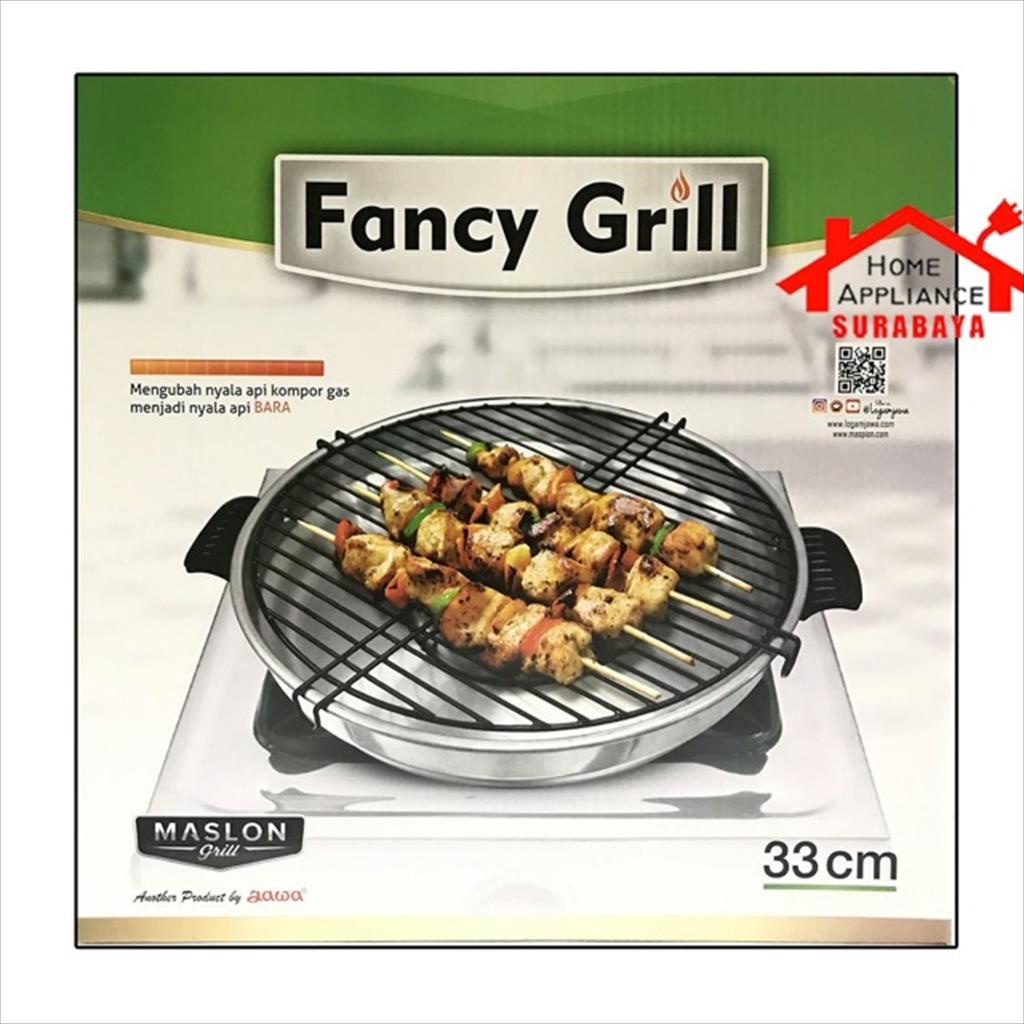 Maspion Fancy Grill Alat Panggang Serbaguna / Pemanggang Sate BBQ Serbaguna 33 CM