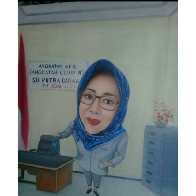 

Kalikatur asli buatan tangan cat lukis berkualitas