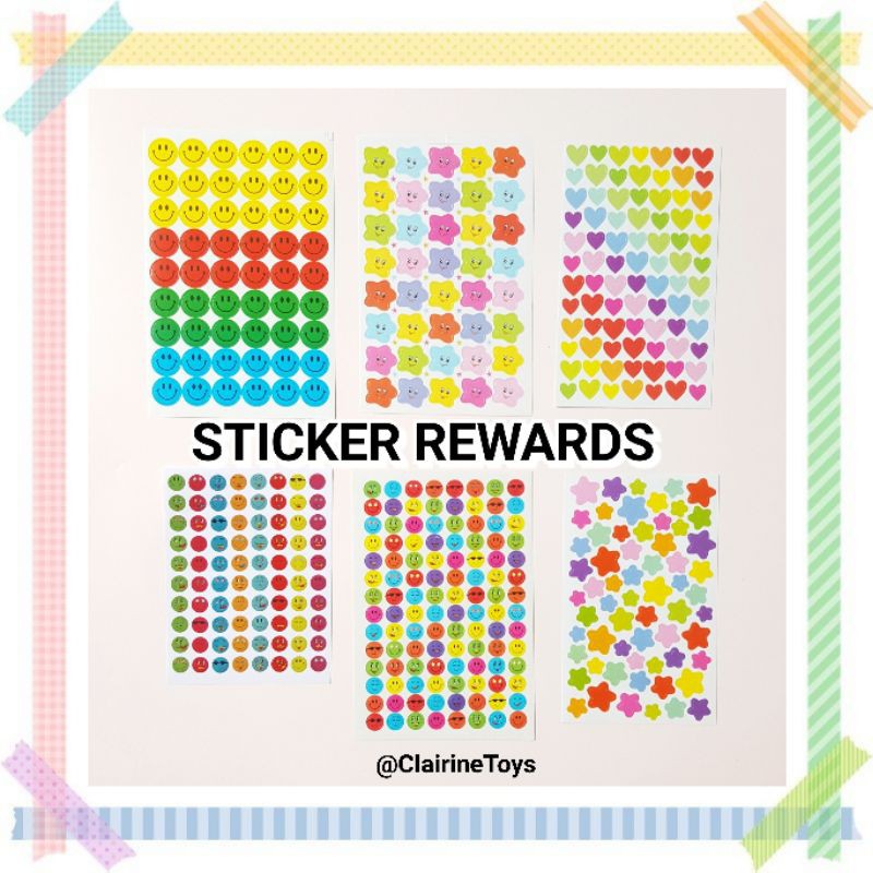 

STICKER REWARDS - DOT STICKER - STICKER HURUF ANGKA