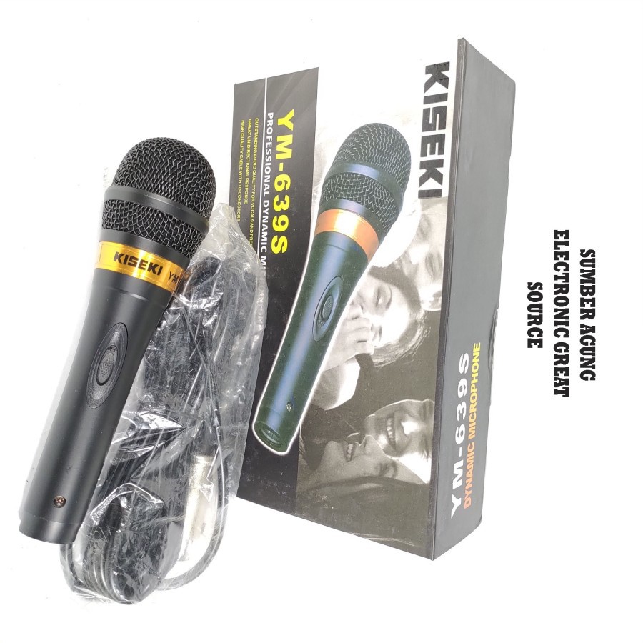 Kiseki YM639S Dynamic Microphone Mic Mik Pidao Menyanyi Suara Jernih