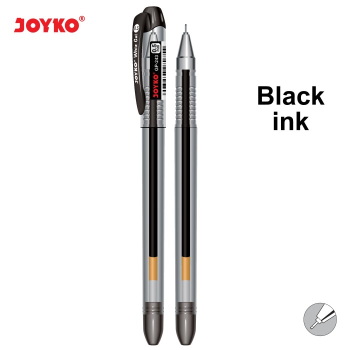 

TULIS-ALAT- GEL PEN / PULPEN / PENA JOYKO GP-243 / WHIZ GEL / 0.5 MM - BLACK -ALAT-TULIS.