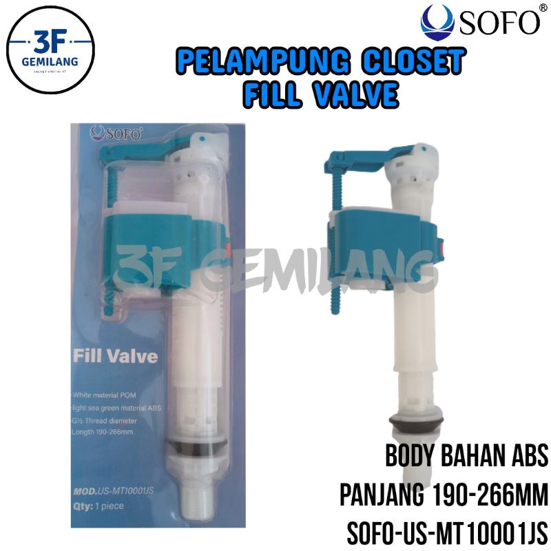 Sofo - Pelampung Closet Blister - Fill Valve - ABS - High Quality