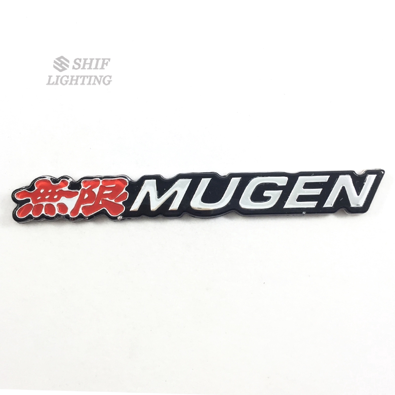 1pc Stiker Emblem Tulisan Mugen Bahan Abs Untuk Fender Samping Mobil Honda Civic Accord