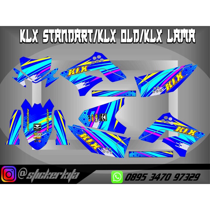 COD Decal klx tipe S decal klx fullbodi Decal klx tipe G