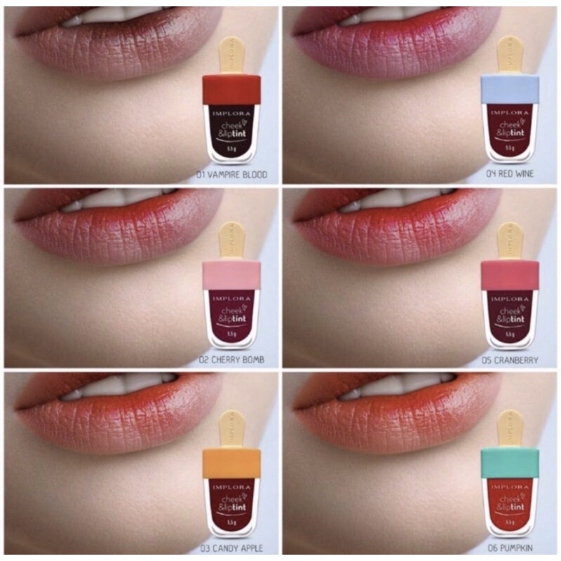 Implora Check &amp; Liptint / Lip tint Ice Cream 5.5gr