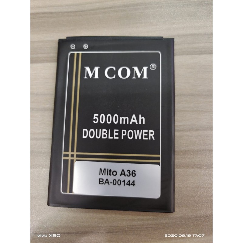 Battery Batre Baterai Double Power Mcom Mito A36 BA-00144 BA00144 BA-000144 BA000144