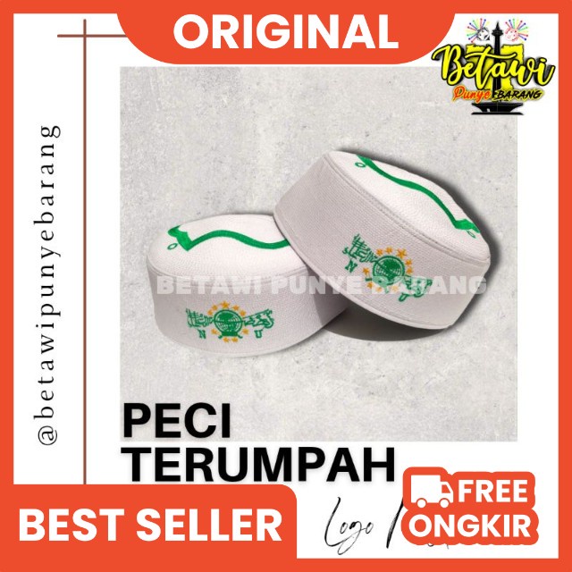 peci kopiah terumpah logo nu