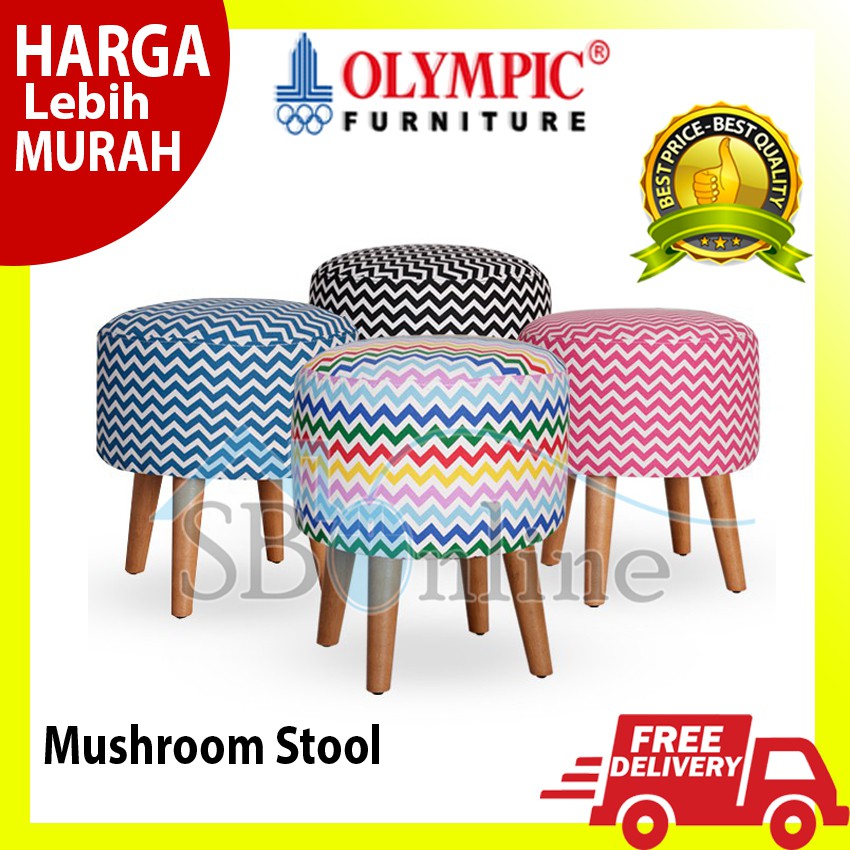 Kursi Sofa Bundar by Olympic - Mushroom Stool