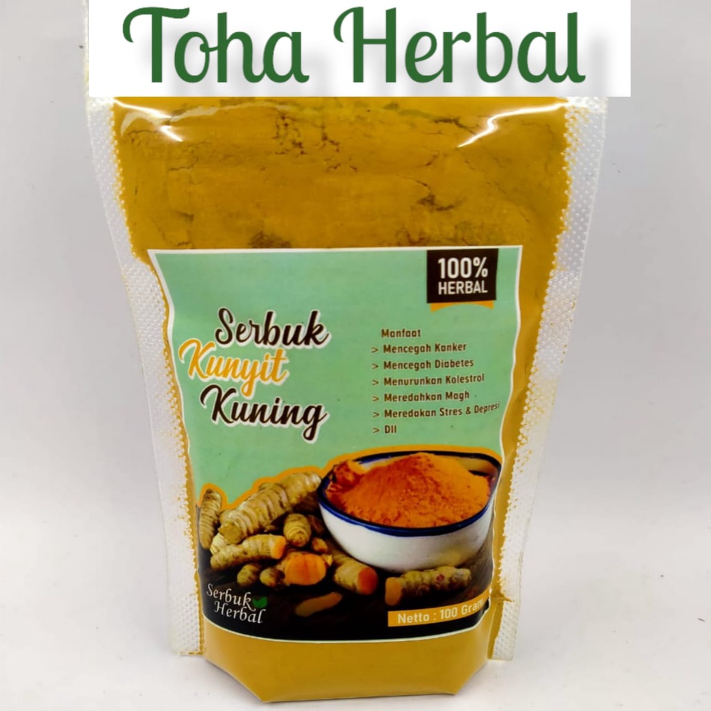 

KUNYIT BUBUK MURNI TANPA CAMPURAN PREMIUM QUALITY ISI 100 GRAM