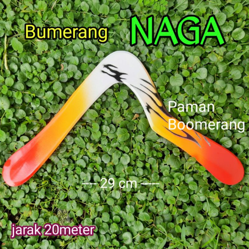 Bumerang Outdoor murah Boomerang Naga Jarak Lempar 20 Meter