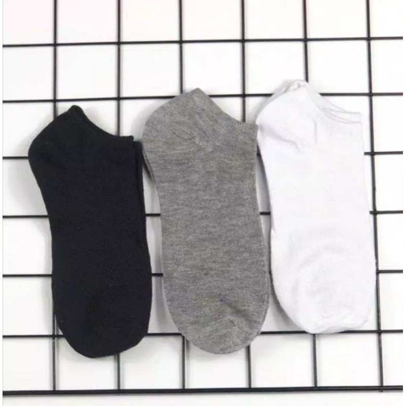 [IS theMALL ] BISA COD Kaos Kaki Polos Ankle Dewasa Socks Unisex Spandex Import Murah