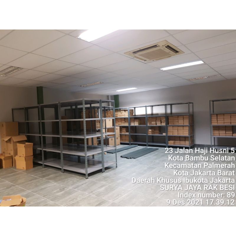 RAK BESI 5 SUSUN PLUS KARET SIKU