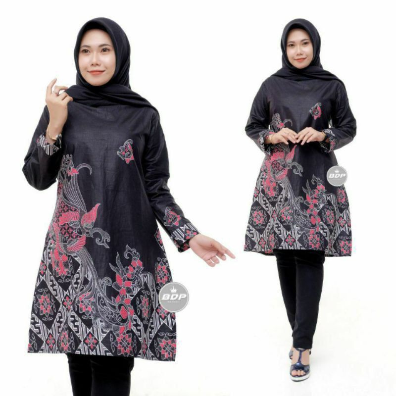 baju tunik batik terbaru 2022-baju batik wanita dewasa tunik-baju kondangan batik-tunik batik origin