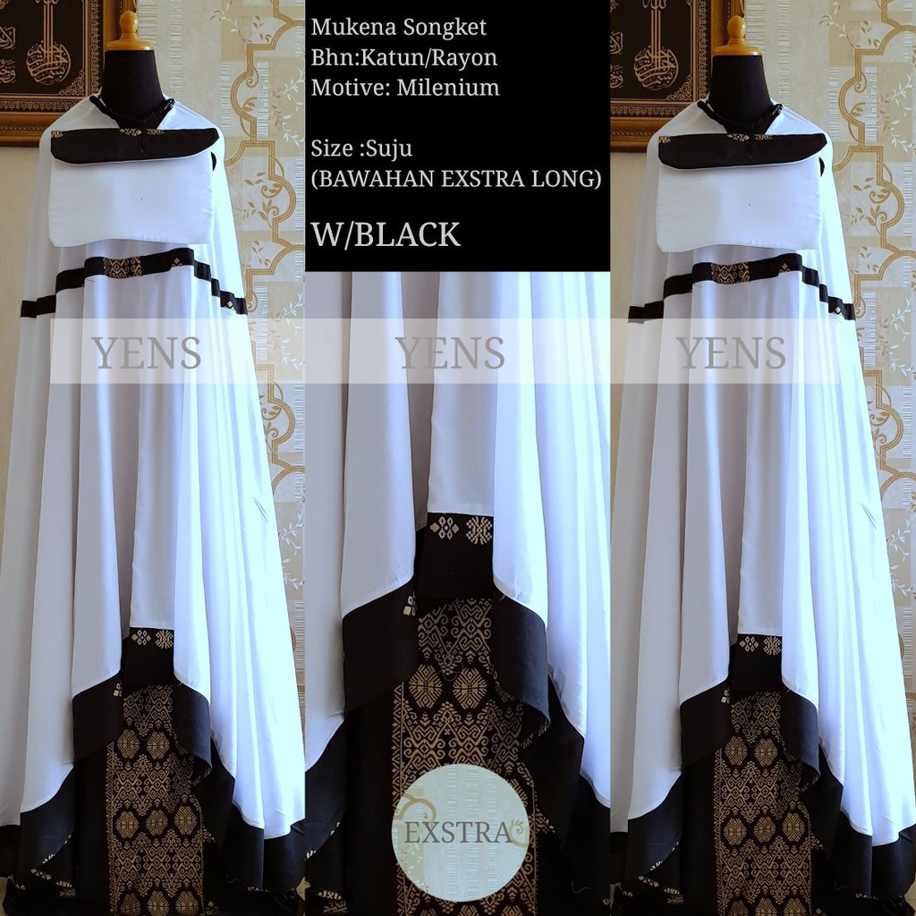 Mukena Songket Prada Exlusive Extra Large milenium