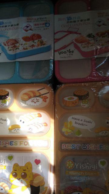 Lunch Box Yooyee Sekat 6 Anti Tumpah F1