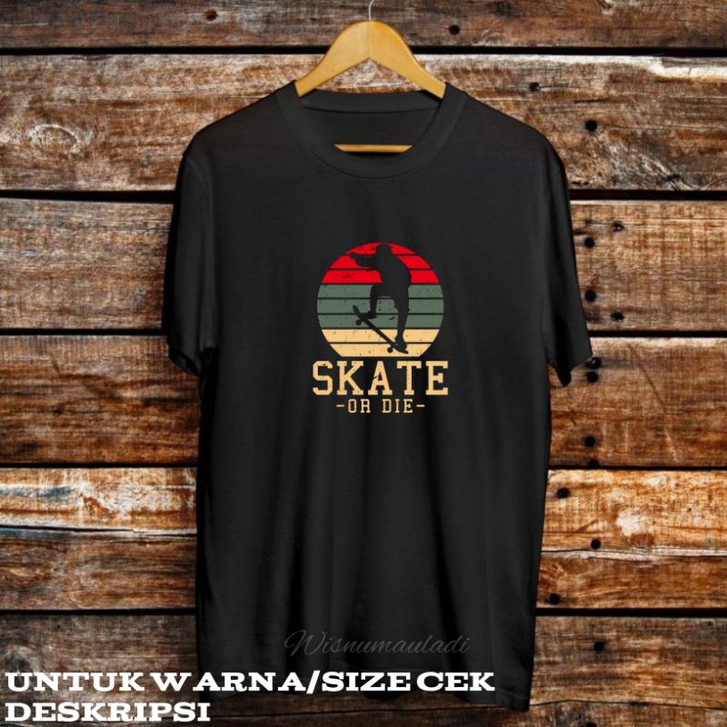 Kaos skaters / kaos distro / baju kaos pria wanita skateboard / skaters tshirt black