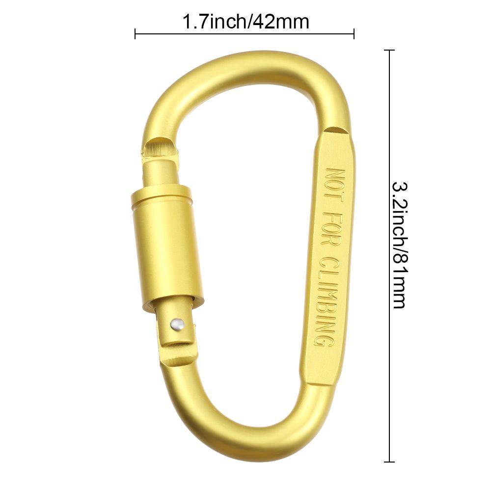 Chookyy Tombol Panjat Peralatan Olahraga Luar Ruangan Multicolor Aluminium Alloy Carabiner