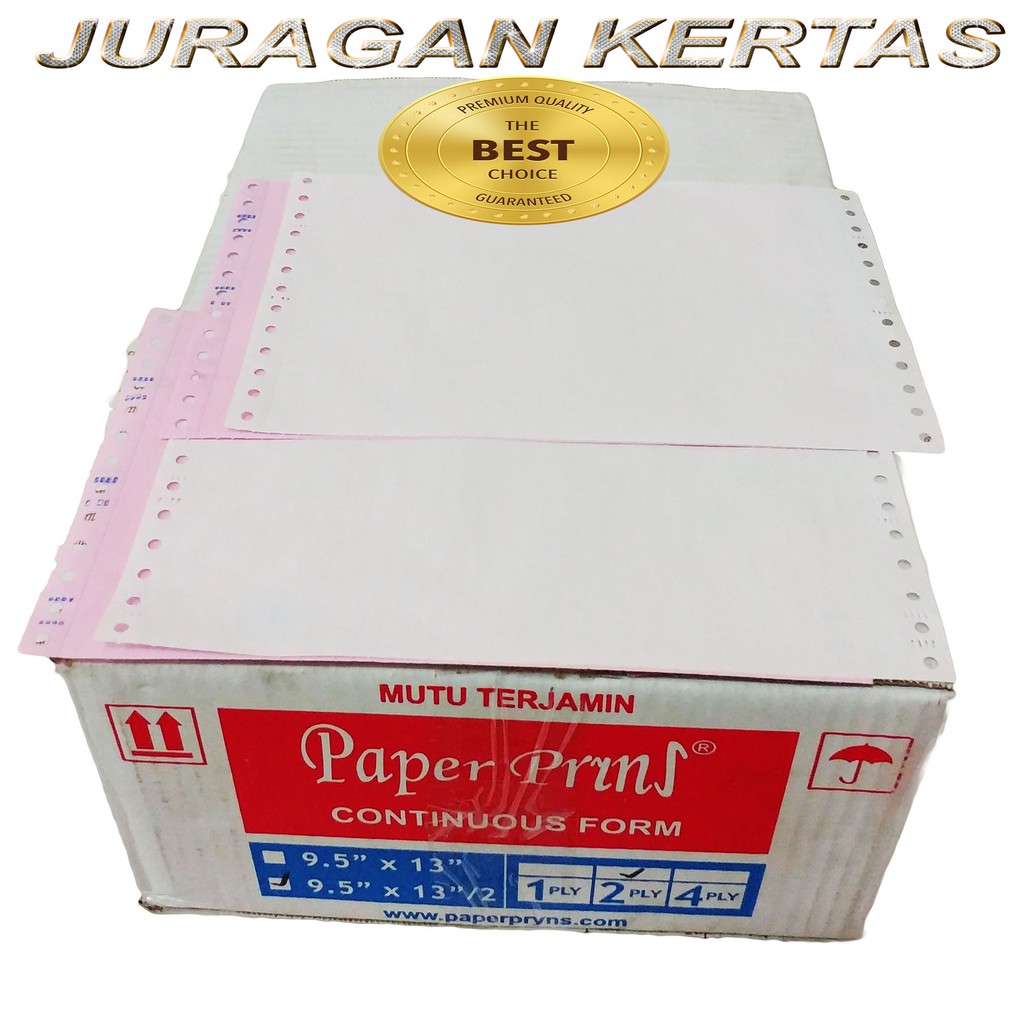 

Promo CONTINUOUS FORM 9.5 X 13/2 2PLY PAPERPRYNS PRS - BAGI 2