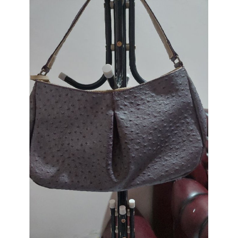 Tas full kulit burung lilac import