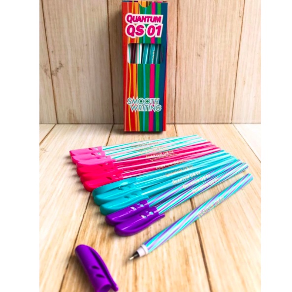 

ENISOO STORE - Pen Spiral Quantum QS-01 / pena hitam / pulpen hitam