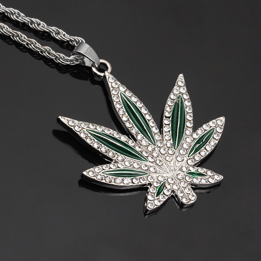 Hu Hu Hu Hu Hu Alat Bantu Pasang Kacamata♡ Kalung Choker Rantai Klavikula Bentuk Daun Aksen Berlian Imitasi Bahan Alloy Untuk Kencan