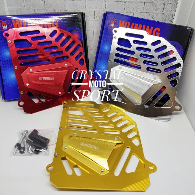 Cover radiator nmax wuming tutup radiator Yamaha nmax 155 wuming full warna cnc