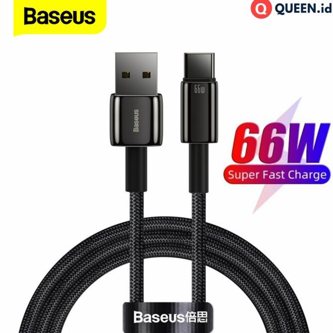 Baseus Kabel Data Charger Usb Type C 6A 66W 1M - Fast Charging 66Watt