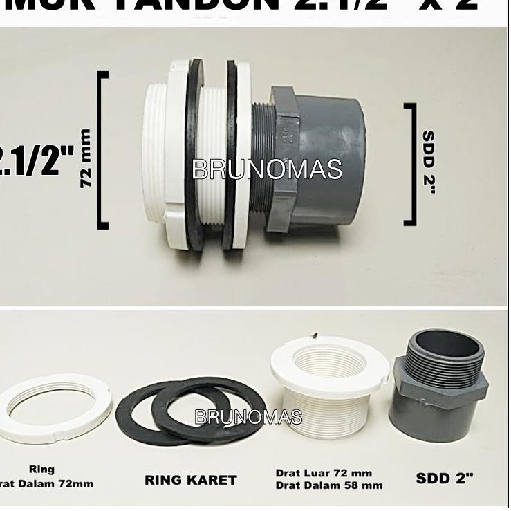 GKIZ Mur Tandon 2.5 x 2 inchi - Nepel Drat Toren [xy -266]