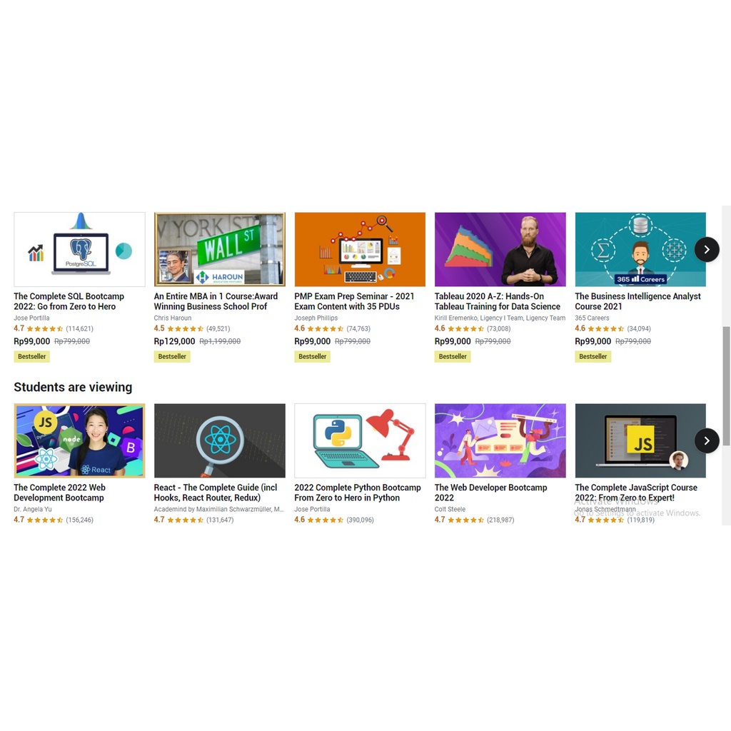 Akun Udemy Private Tema Personal Development