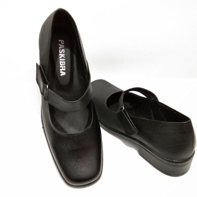[Ready] Sepatu Paskibra Kulit Asli Sepatu Pantofel Wanita Sepatu Sekolah [Pantofel]