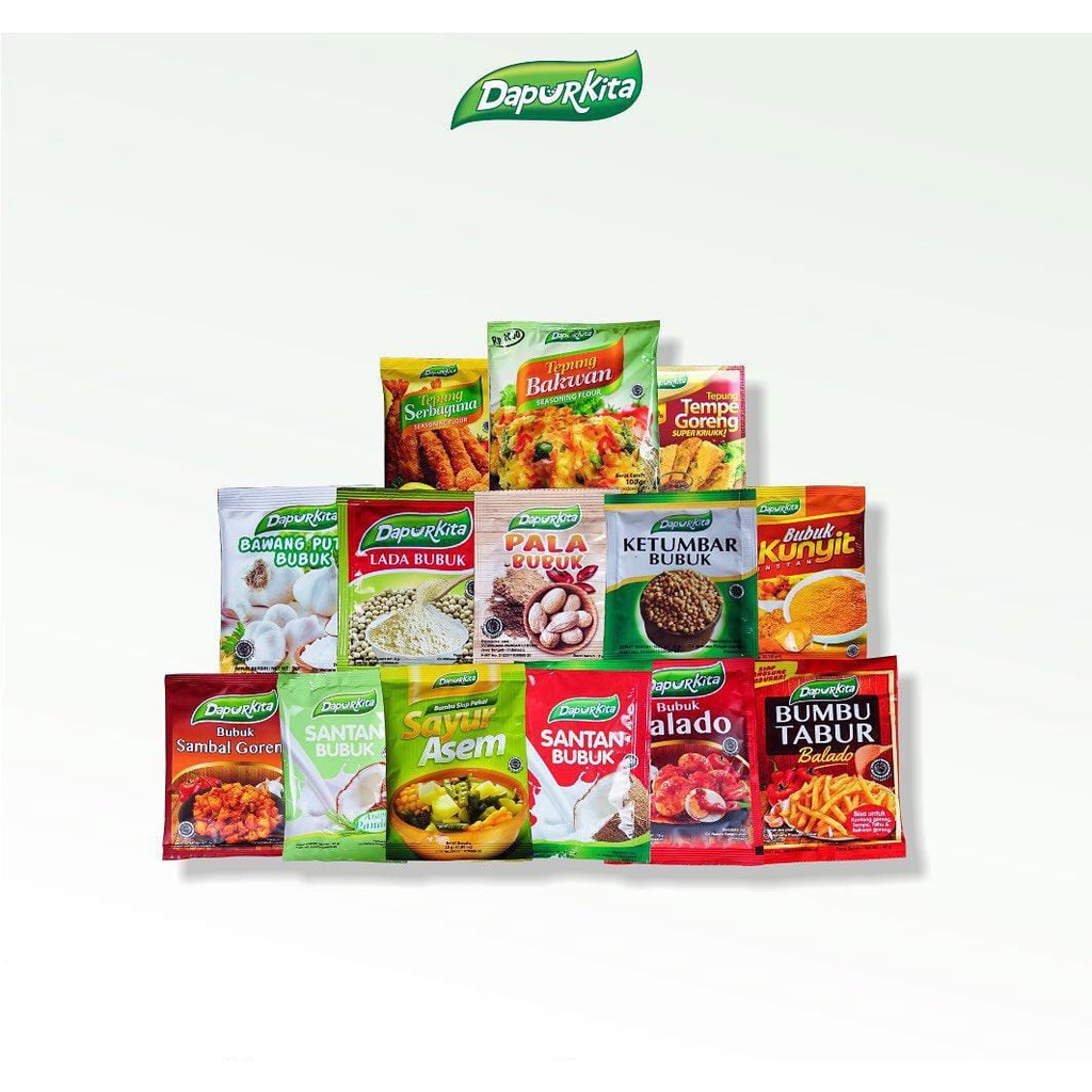DAPURKITA Bumbu Instan Balur Tempe | Sambal Goreng | Bubuk Balado | Sayur Asem Dapur Kita [Nuchan's 