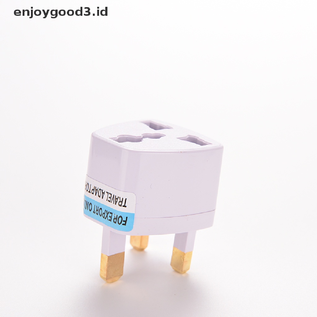 (Rready Stock) 1 PC Adaptor Converter Plug AU EU Ke UK AC Power Universal Warna Putih Untuk Travel