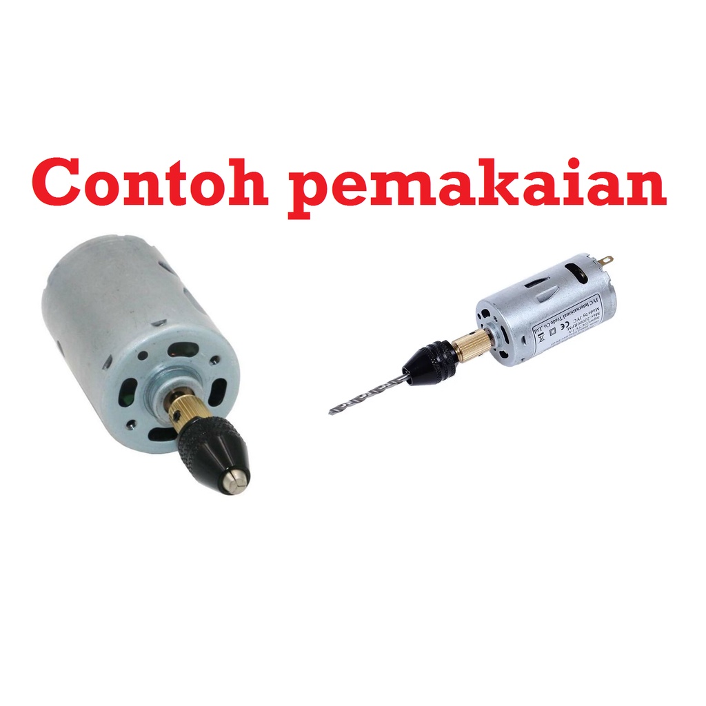 [HAEBOT] Mini Chuck Keyless Set 0.3-3.2 Shaft 2 2.3 3.17 4 5 mm Bor Kepala Drill Tanpa Dinamo Paket Komplit