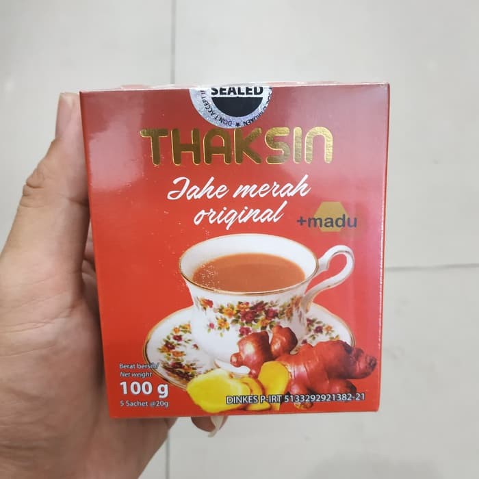 

Jahe Merah Box 5 Sachet Plus Madu Siap Seduh