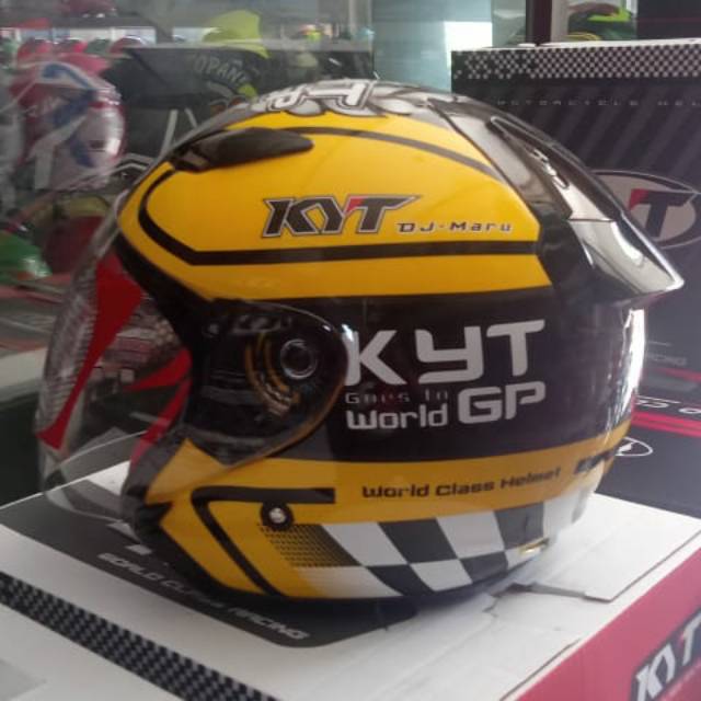 kyt dj maru motif world gp yellow black