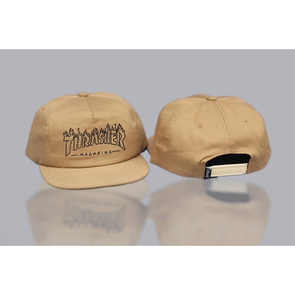Thrasher Cap Witch Tan Snapback Hat