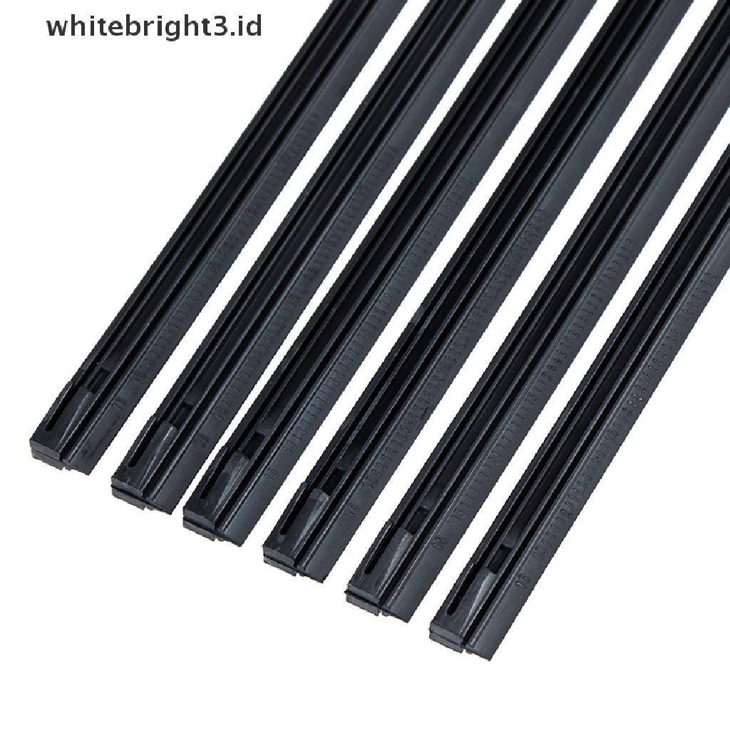 (whitebright3.id) 2pcs Strip Karet wiper Kaca Depan Mobil 6mm 14-22 &quot;